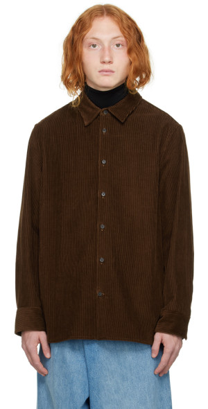 the row beto shirt ザロウ シャツ ブラウン XL 美品 茶色 The Row - Brown Beto Shirt