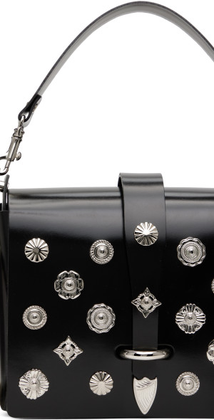 TOGA PULLA LEATHER CHAIN BAG ブラック Toga Pulla - Black Chain Bag
