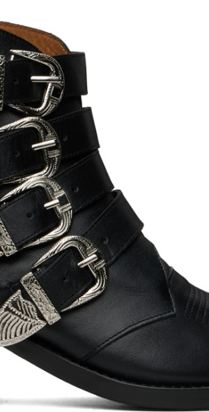 Toga Pulla - SSENSE Exclusive Black 4 Metal Cowboy Boots
