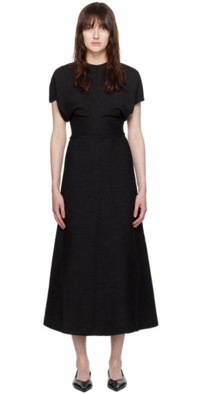 TOTEME - Black Slouch Waist Maxi Dress