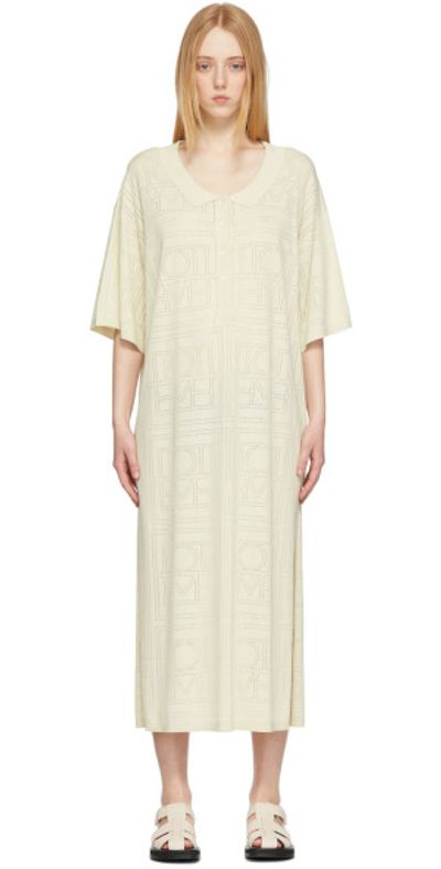 TOTEME - Off-White Pointelle Monogram Dress
