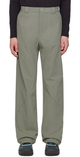 Uncertain Factor Uncertain Factor Khaki Roll Trousers