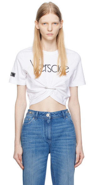 Versace - White Safety Pin T-Shirt