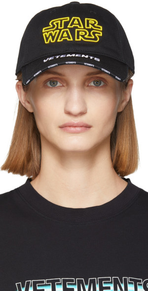 VETEMENTS Black STAR WARS Edition Logo Cap Vetements