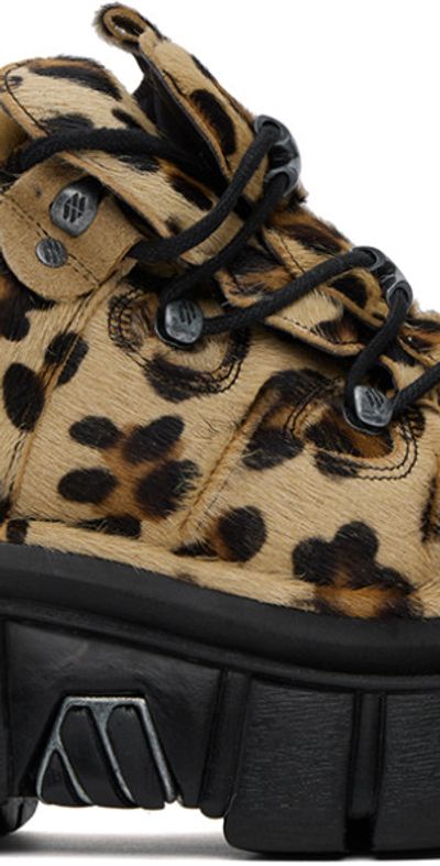 VETEMENTS Brown New Rock Edition Platform Sneakers