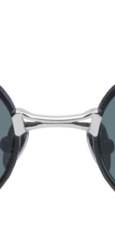 Vivienne Westwood - Black & Silver Oval Sunglasses display picture 2