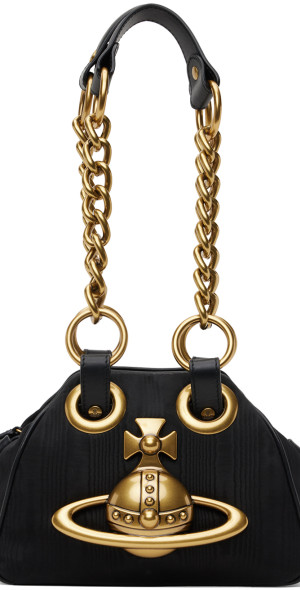 バッグ archive Vivianne leather bag y2k grunge Vivienne Westwood Black Archive Chain Bag Vivienne Westwood