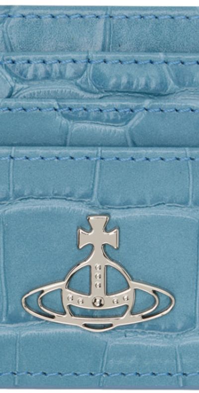 Vivienne Westwood Blue Croc-Embossed Slip-On Shoes Size 41 Vivienne Westwood | Shoes | Vivienne Westwood Blue  main image 3