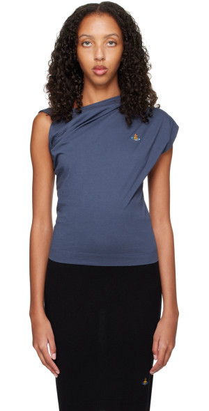 Vivienne Westwood ネイビー Hebo Tシャツ Navy Hebo T-Shirt by Vivienne Westwood on Sale