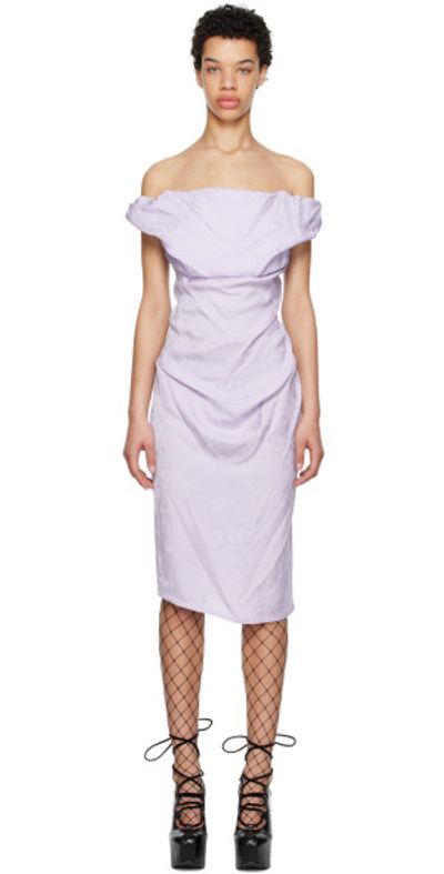 knee length dresses for ladies The Vivienne Drape Satin Midi Dress in Light Blue – Jules & James Boutique main image 0