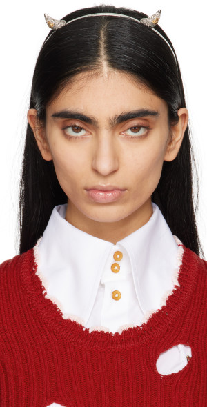 Vivienne Westwood - Silver Vivienne's Horn Alice Headband