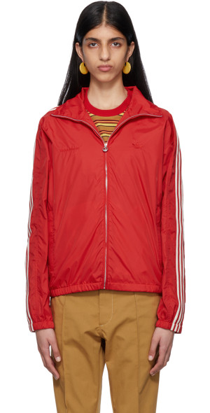 Wales Bonner レッド ブルゾン ジャケット Wales Bonner - Red adidas Originals Edition Jacket