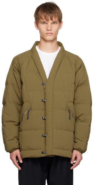 White Mountaineering®︎ - Khaki TAION Edition Hanten Down Jacket