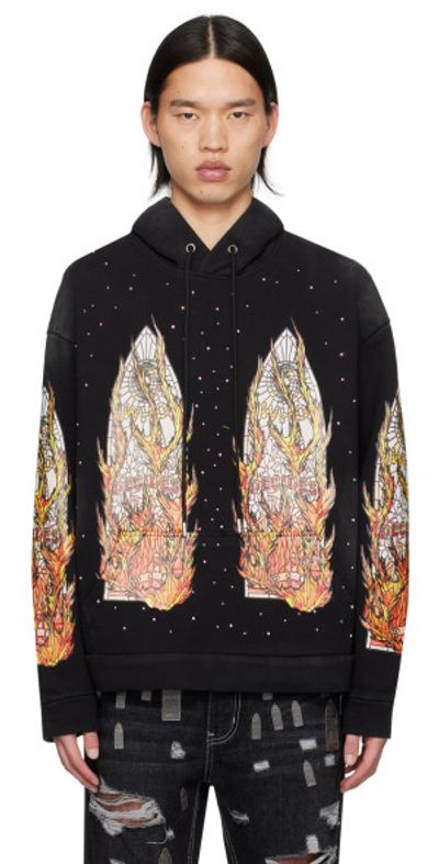 Who Decides War Who Decides War Black Flame Glass Hoodie