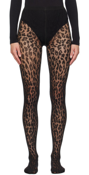 Collant Wolford Sylvie - Noir/Noir Ou Sahara/Noir - Taille XS - 20 Deniers - Neuf Avec étiquettes