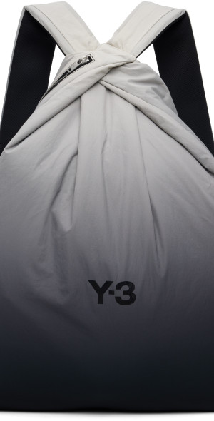 Y-3 - Gray & Black Ombré Backpack