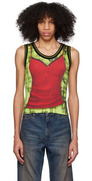 Y/Project - Green Jean Paul Gaultier Edition Tank Top