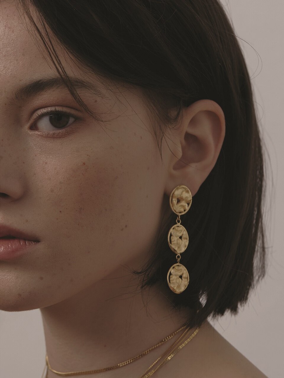1064STUDIO Baby Vintage Gold Earrings
