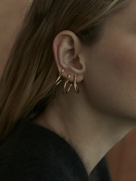 1064STUDIO The Hoop 05 Earring (3 set)