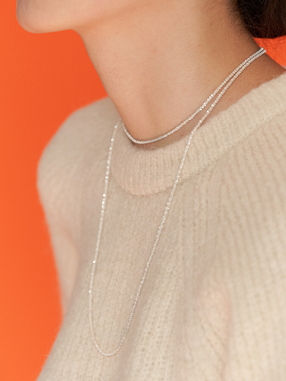1064STUDIO The Twins 17 Necklace ( 13.8 in. )