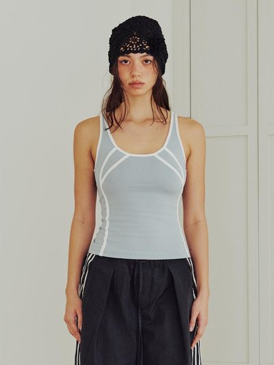 13MONTH Sporty Line Tank Top (SKY BLUE)