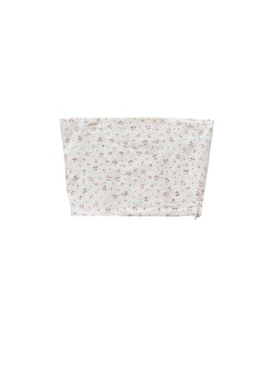 145office flower tube top-beige