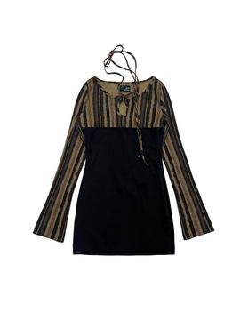 145office halter stripe dress