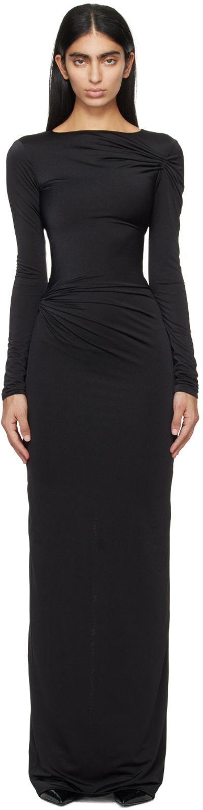 16Arlington - Black Nubria Maxi Dress