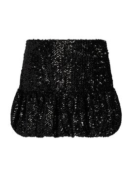 16Arlington Women's Branka Sequined Drop-Waist Miniskirt