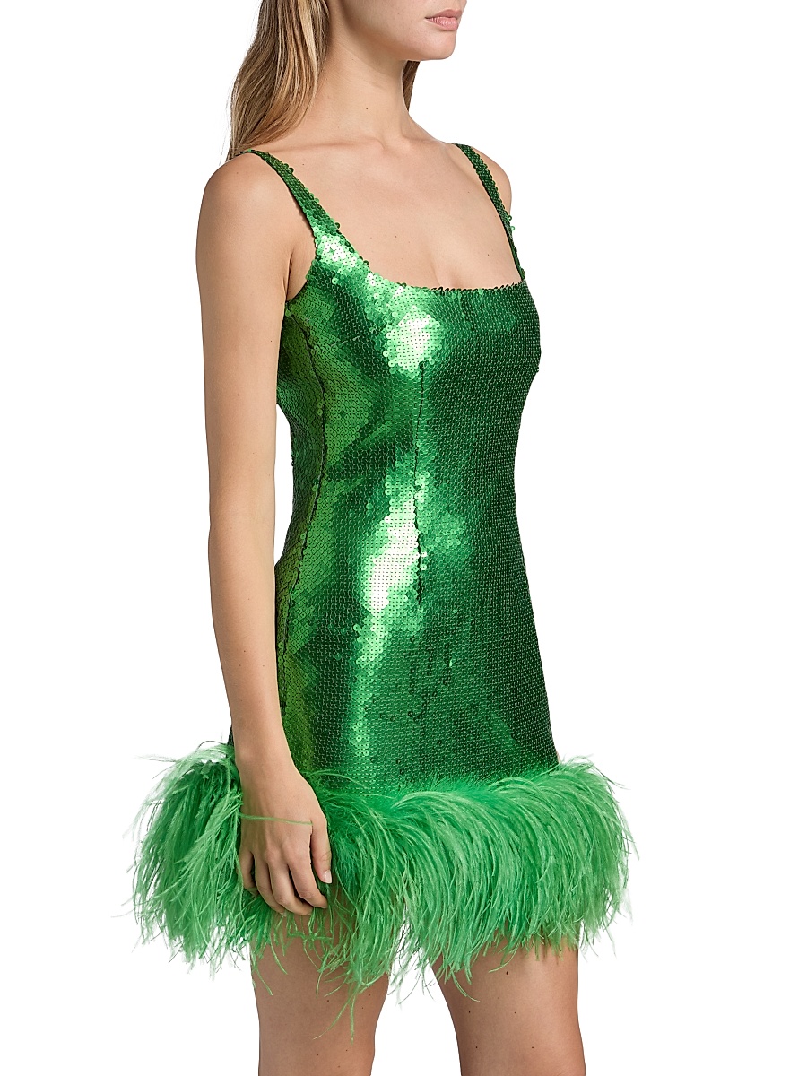 green emerald velvet dress 16Arlington Auden Gown in Sequin