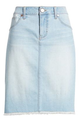 1822 Denim 1822 Denim Frayed Denim Skirt