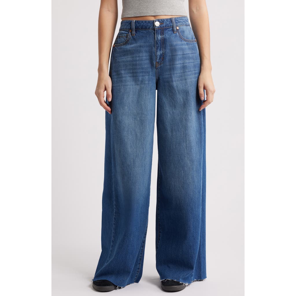 1822 Denim 1822 Denim Raw Hem High Waist Wide Leg Jeans