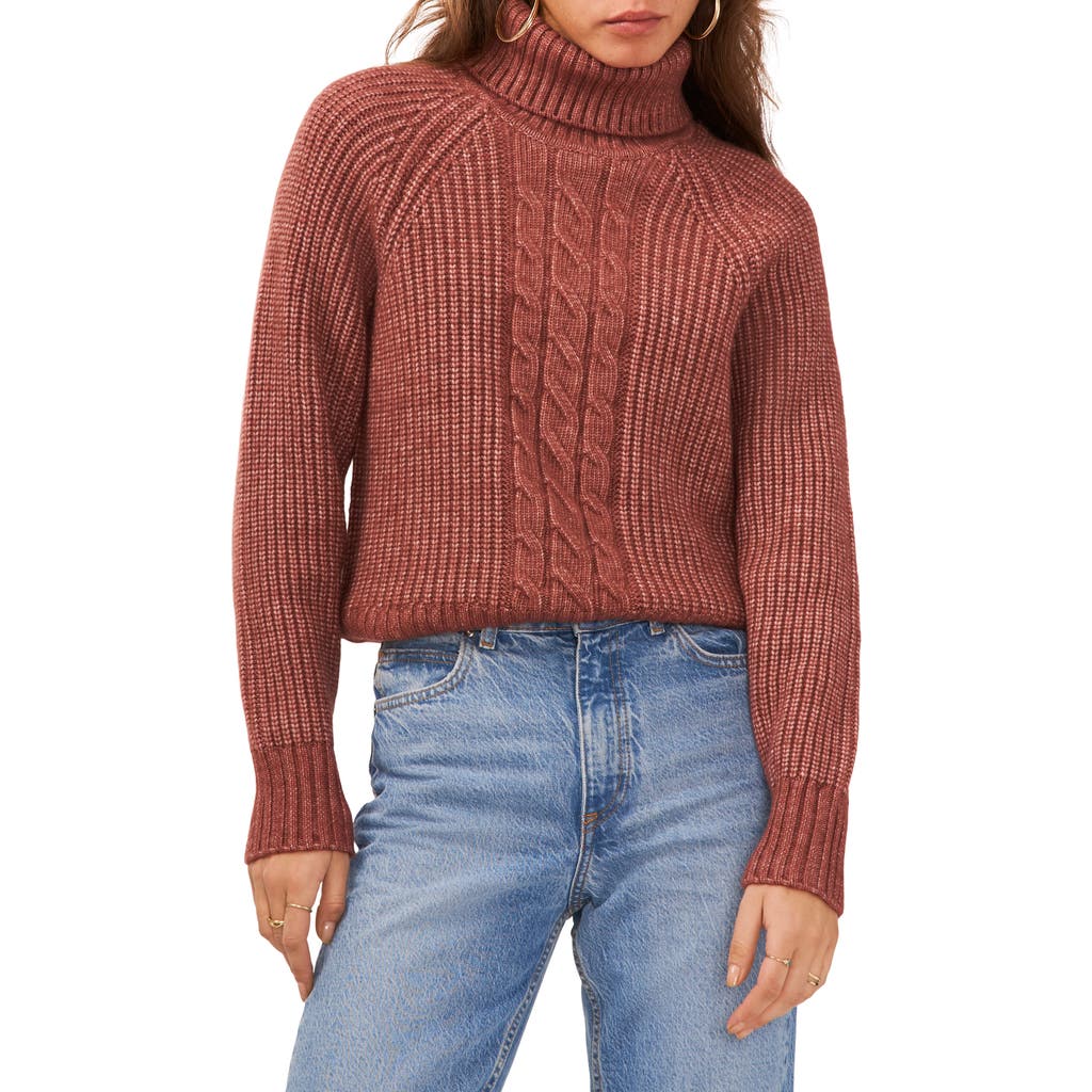1.STATE 1.STATE Back Cutout Turtleneck Sweater