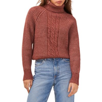 1.STATE 1.STATE Back Cutout Turtleneck Sweater