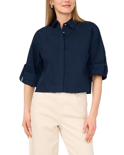 1.state 1.state Boxy Button Down Shirt