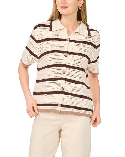 1.state 1.state Openwork Sweater Shirt