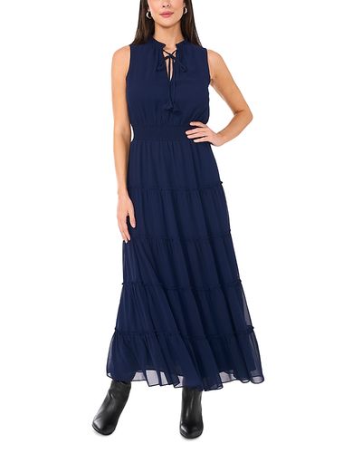 1.state 1.state Sleeveless Tie Neck Maxi Dress