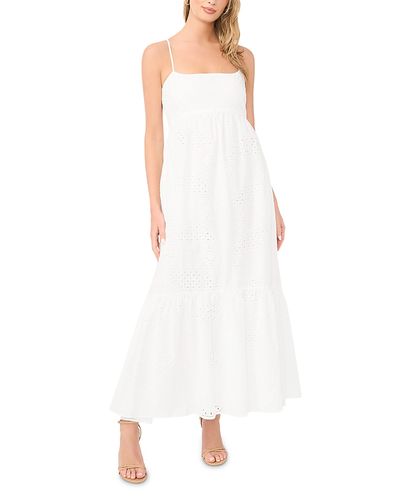 1.state 1.state Square Neck Eyelet Maxi Dress