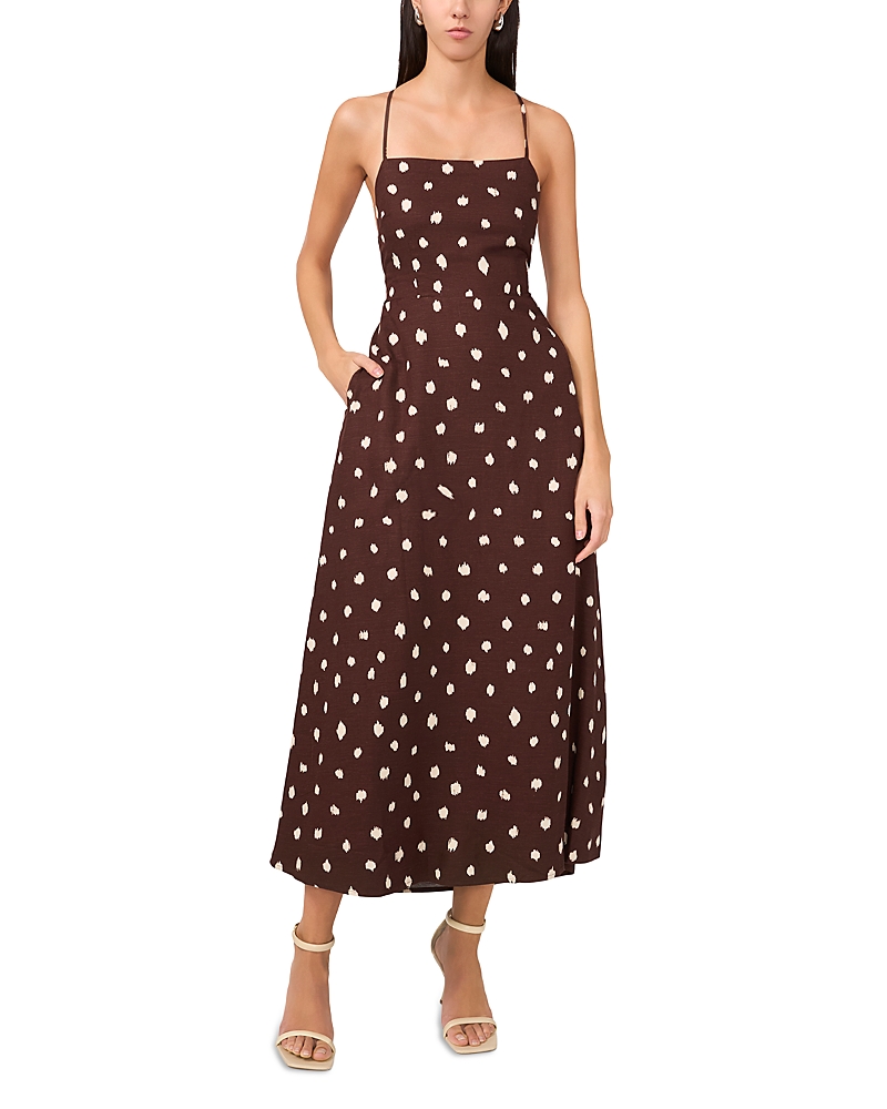 1.state 1.state Strappy Lace Up Maxi Dress