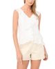 1.state 1.state V Neck Ruffle Front Top - 1