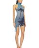 1XBLUE 1XBLUE Palm Twist Back Mini Dress - 2