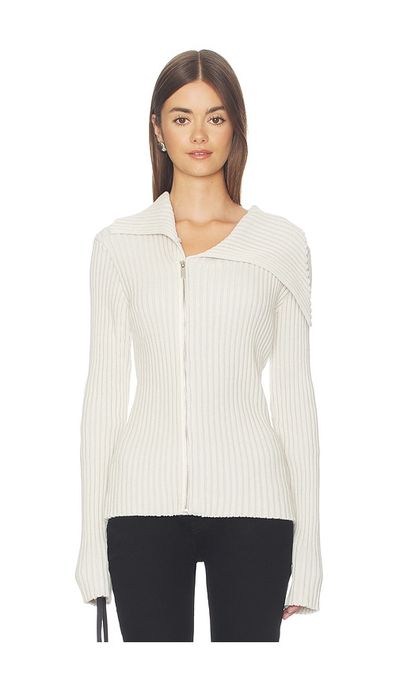 1XBLUE 1XBLUE Rib Zip Knit