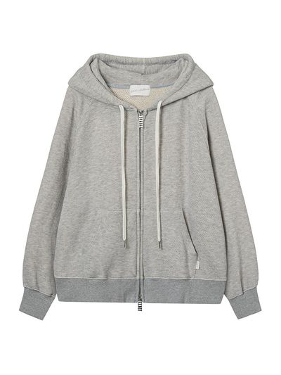 2000 Archives 81 OVERSIZED HOODIE ZIP UP (MELANGE GREY)