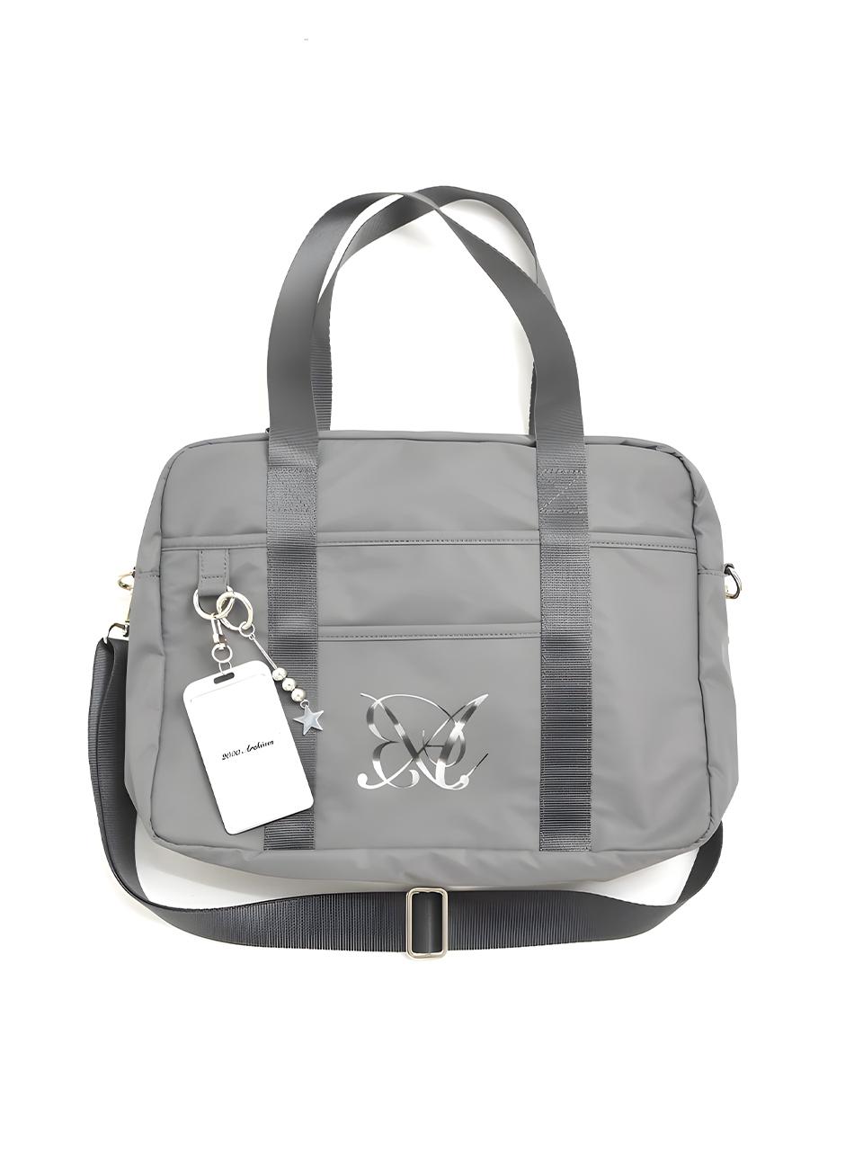 2000 Archives AB NYLON MESSENGER BAG (CHARCOAL GREY)