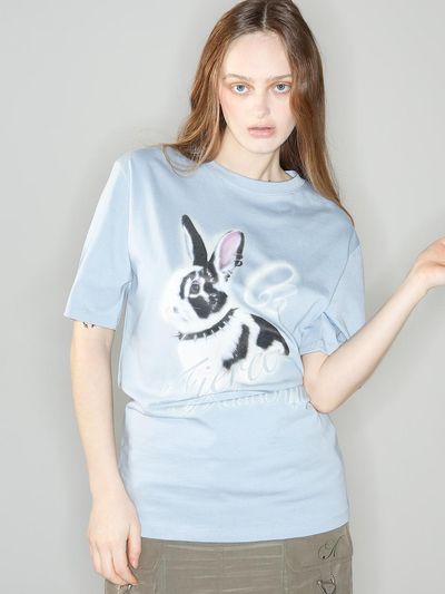 2000 Archives PIERCED BUNNY T SHIRTS (BLUE)