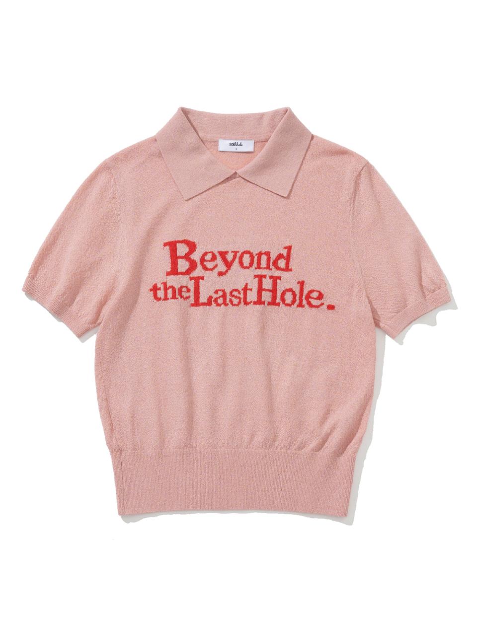 20TH HOLE Women's Lettering Point Collar Pullover Knit Golf [PINK]