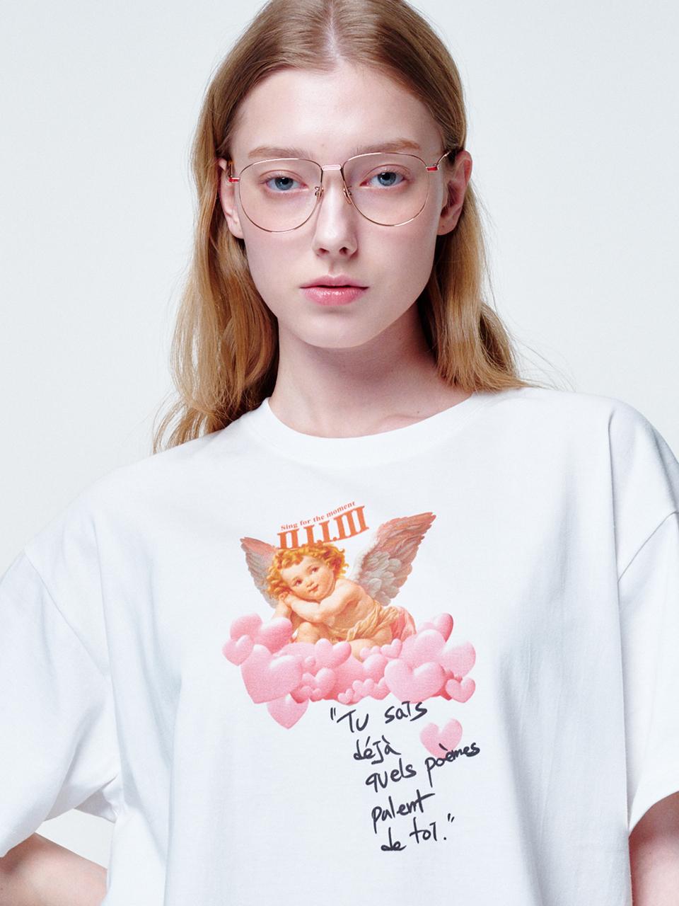 2113 studio Loose fit Heart cloud T-SHIRTS