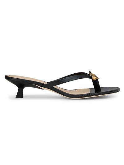22élevé Women's 40MM Leather Kitten-Heel Sandals