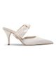 22élevé Women's Bow-Detailed 85MM Satin Mules - 7