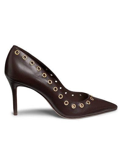 22élevé - Women's Grommet-Embellished Leather Pumps